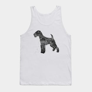 Airedale Terrier dog black and white Tank Top